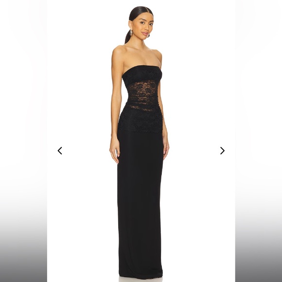 Lovers & Friends Zahra Gown Black Sz XS - Picture 2 of 4